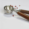 304 Stainless Steel Coffee Scoop with Wooden Handle