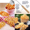 10-Piece Stainless Steel Tart & Pastry Mold Set with Handle